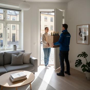 Hemleverans av vin till Stockholm, Göteborg och Malmö